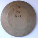 Painted wooden plate, with folk floral pattern Painted wooden plate, with folk floral pattern