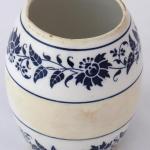 Cask-shaped vessel with blue print - Rudolf Ditt Cask-shaped vessel with blue print - Rudolf Ditt