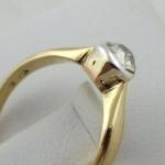 Gold ring with brilliant cut diamond 0,35 ct Gold ring with brilliant cut diamond 0,35 ct
