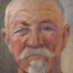 Otakar Sedlon - Portrait of an older man with a be Otakar Sedlon - Portrait of an older man with a be