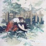 Frantisek Pavelka - Girl on a flower bed Frantisek Pavelka - Girl on a flower bed