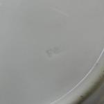 Plate - white porcelain - Březová, Bohemia - 1880 Plate - white porcelain - Březová, Bohemia - 1880