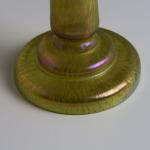 Candlestick - clear glass, iridescent glass - Lötz Witwe Bohemia - 1900 Candlestick - clear glass, iridescent glass - Lötz Witwe Bohemia - 1900