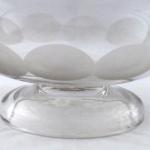 Large round bowl with cut lenses Large round bowl with cut lenses