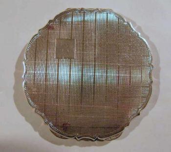 Silver Powder Box - silver - 1930 Silver Powder Box - silver - 1930