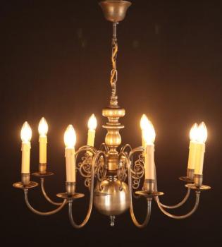 Eight Light Chandelier - 1980 Eight Light Chandelier - 1980
