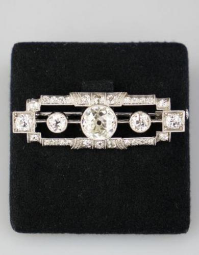 Brilliant Brooch - gold, diamond - 1930 Brilliant Brooch - gold, diamond - 1930
