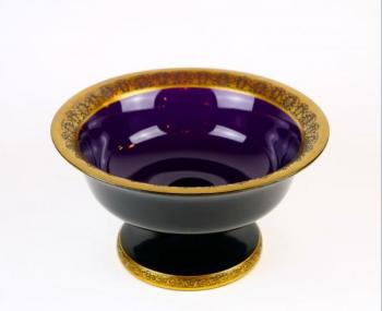 Glass Bowl - glass - Moser, Karlovy Vary - 1920 Glass Bowl - glass - Moser, Karlovy Vary - 1920