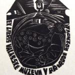 Anna Grmelova - 2x ex libris Wallachian Museum, 2x Anna Grmelova - 2x ex libris Wallachian Museum, 2x