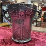 Ice bucket - nádoba na led na šampaňské značeno Edelzinn E. Hueck, kolem roku 1900, s krásnou, věku přiměřenou - 1900 Ice bucket - nádoba na led na šampaňské značeno Edelzinn E. Hueck, kolem roku 1900, s krásnou, věku přiměřenou - 1900