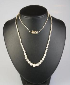 Necklace - gold, diamond - 1930 Necklace - gold, diamond - 1930