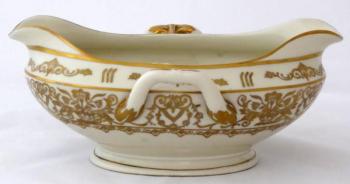 Porcelain saucier with flowers - Slavkov Porcelain saucier with flowers - Slavkov