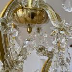 Twelve Light Chandelier - crystal, brass - 1890 Twelve Light Chandelier - crystal, brass - 1890
