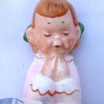 Little girl in nightgown and pillow - Royal Dux Little girl in nightgown and pillow - Royal Dux