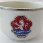 Cup and saucer, emblem of the city of Carlsbad Cup and saucer, emblem of the city of Carlsbad