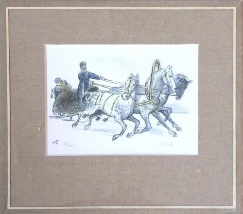 Vaclav Fiala - Russian troika with a sled Vaclav Fiala - Russian troika with a sled
