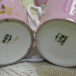 Porcelain Mugs - white porcelain - KPM Krister Germany - 1910 Porcelain Mugs - white porcelain - KPM Krister Germany - 1910