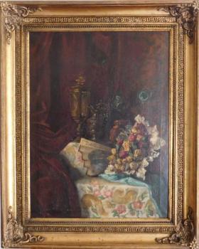 Still Life with Flowers - S.Jureček - 1890 Still Life with Flowers - S.Jureček - 1890