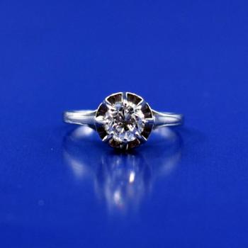White Gold Ring - gold, brilliant cut diamond - 2000 White Gold Ring - gold, brilliant cut diamond - 2000