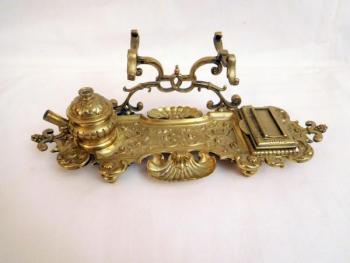 Inkwell - patinated bronze - 1900 Inkwell - patinated bronze - 1900
