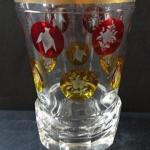 Goblet with yellow and ruby medallions Goblet with yellow and ruby medallions