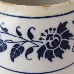 Cask-shaped vessel with blue print - Rudolf Ditt Cask-shaped vessel with blue print - Rudolf Ditt