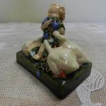 Ceramic Figurine - Child - ceramics - Jan Lichtág, podle figurek od Powolnyho / V.D.K. Bechyně - 1920 Ceramic Figurine - Child - ceramics - Jan Lichtág, podle figurek od Powolnyho / V.D.K. Bechyně - 1920