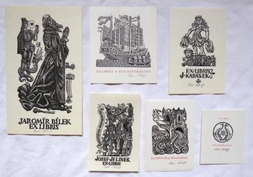 Zdenek Mezl - Six ex libris  Zdenek Mezl - Six ex libris