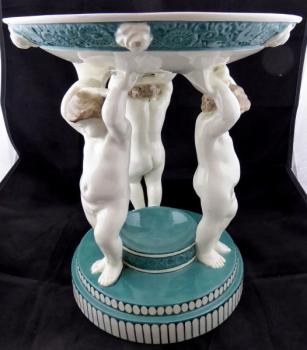 Putti carrying bowl, Michael Powolny style - Golds Putti carrying bowl, Michael Powolny style - Golds