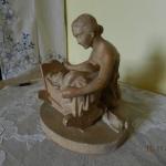 Ceramic Figurine - Woman - burnt clay - 1943 Ceramic Figurine - Woman - burnt clay - 1943