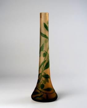Vase - ocher colored glass - Otto TAUSCHEK (1881-1971) - 1913 Vase - ocher colored glass - Otto TAUSCHEK (1881-1971) - 1913