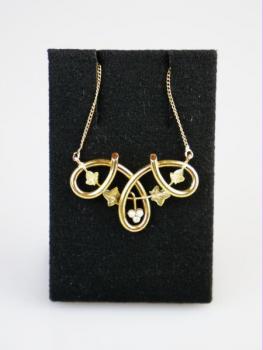 Gold Necklace - gold, pearl - 1960 Gold Necklace - gold, pearl - 1960