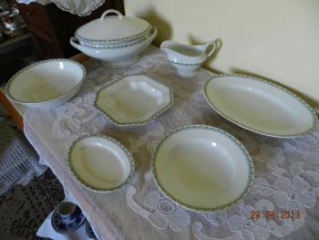 Porcelain Dish Set - white porcelain - MZ Altrohlau Austria - Bohemia - 1800 Porcelain Dish Set - white porcelain - MZ Altrohlau Austria - Bohemia - 1800