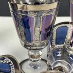 Set of stemmed glasses – 6 pcs / Nový Bor, 1960 Set of stemmed glasses – 6 pcs / Nový Bor, 1960