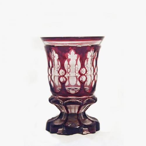Glass Goblet - cut glass, clear glass - 1840 Glass Goblet - cut glass, clear glass - 1840