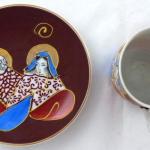Cup with portrait and lithophane with Geisha Cup with portrait and lithophane with Geisha