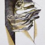 Nadezda Synecka - Three woodcuts, two color lithog Nadezda Synecka - Three woodcuts, two color lithog