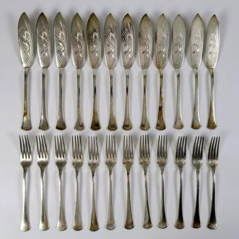 Cutlery Set - alpaca - 1915 Cutlery Set - alpaca - 1915