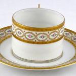 Art Nouveau mocca cup, gilded wreath - Epiag Art Nouveau mocca cup, gilded wreath - Epiag