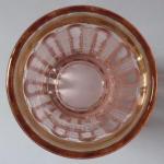 Pink glass with gold border - Zum Andenken Pink glass with gold border - Zum Andenken