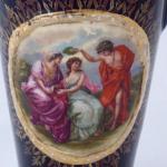 Cobalt vase with antique motif - Josef Strnact, Tr Cobalt vase with antique motif - Josef Strnact, Tr