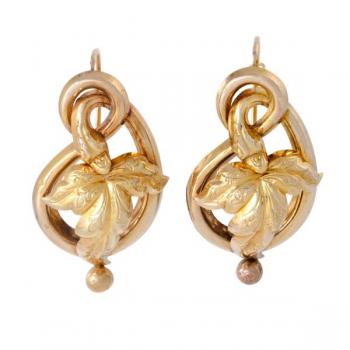 Gold Earrings - 1830 Gold Earrings - 1830