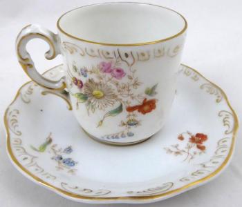 Cup and Saucer - porcelain - 1895 Cup and Saucer - porcelain - 1895