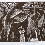 Nadezda Synecka - Three woodcuts, two color lithog Nadezda Synecka - Three woodcuts, two color lithog