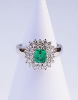 White Gold Ring - white gold, diamond - 1970 White Gold Ring - white gold, diamond - 1970