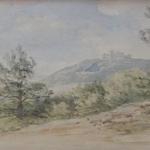Bedrich Havranek - Landscape with castle in the ba Bedrich Havranek - Landscape with castle in the ba
