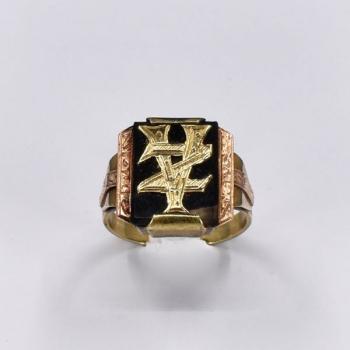 Men's Gold Ring - onyx, gold - 2000 Men's Gold Ring - onyx, gold - 2000