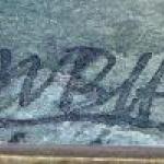 Landscape with ponds - signature unreadable Landscape with ponds - signature unreadable