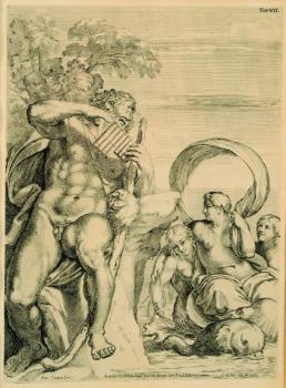 Cyclop with a flute and sea nymphs Cyclop with a flute and sea nymphs