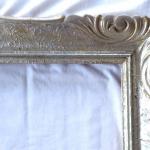 Silver frame with cut corners Silver frame with cut corners